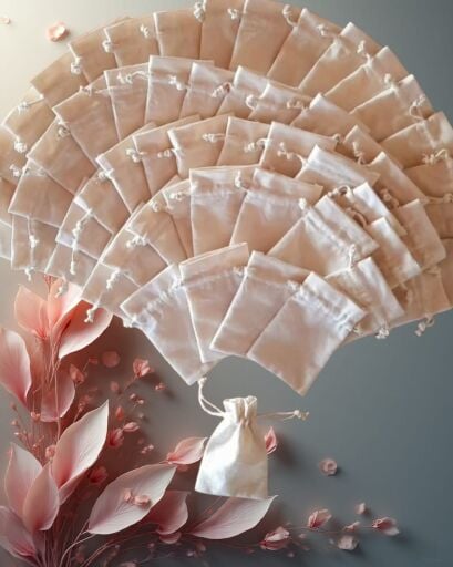 Baskısız Büzgülü Bez Kese