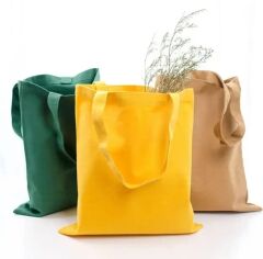 Renkli Baskılı Bez Çanta