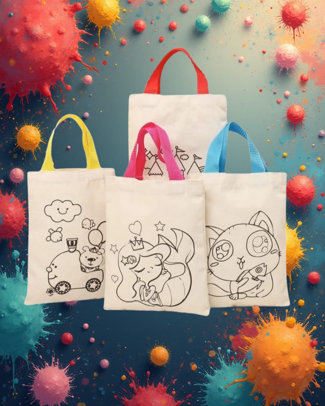 ÇOCUK BOYAMA ÇANTA 1 PAKET( 25 AD.)FİYATI