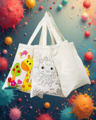 ÇOCUK BOYAMA ÇANTA 1 PAKET( 25 AD.)FİYATI