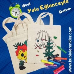 ÇOCUK BOYAMA ÇANTA 1 PAKET( 25 AD.)FİYATI